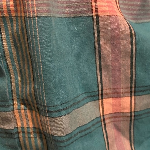 ⚡️Vtg. Gold collection by Karman Plaid  button up - Picture 5 of 9